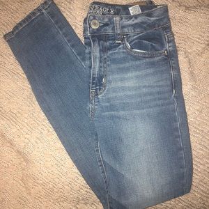 high rise american eagle jeans